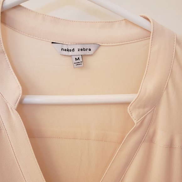 Cream Naked Zebra Dress - Picture 3 of 4